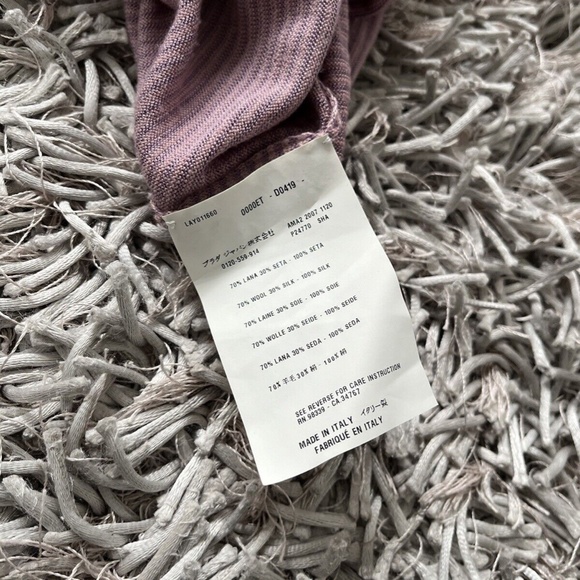 🩷💜 Prada Wool Silk Ribbed Ombré Knit Polo Pullover - Picture 13 of 13